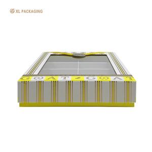 XL Packaging Custom Square Skincare Paper Box With Window Transparent Cosmetic