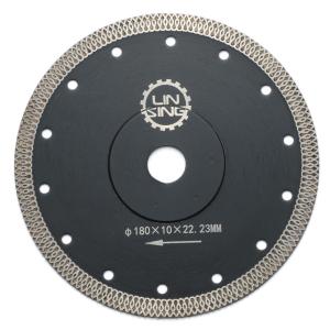 140 Teeths Turbo Saw Blade for Stone Slab and Tile Cutting Wet Dry Cutting Disc