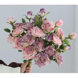 Bionic charred rose, artificial flower, high-end living room and dining table