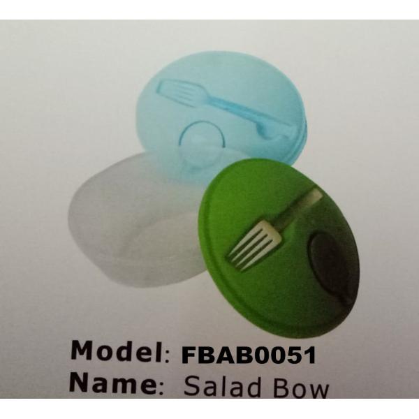 Quality FBAB0051 for wholesales food-grade PP material salad bowl with fork wholesale