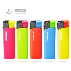 Competitive Model NO. DY-007 Torch Refillable Electric Lighter with Transparent