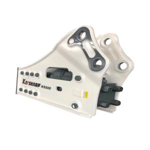 5350 Kg Heavy Hydraulic Rock Breaker Wear Resistant Alloy 195mm Chisel Rock