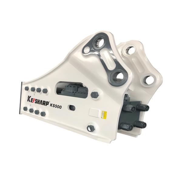 5350 Kg Heavy Hydraulic Rock Breaker Wear Resistant Alloy 195mm Chisel Rock