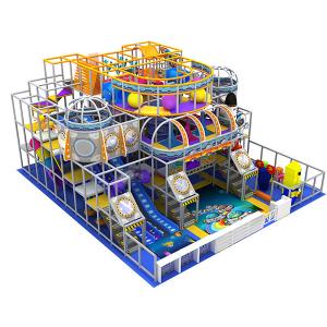 Space Themed Kids Indoor Playground Equipment Multilevel With EPP Blocks