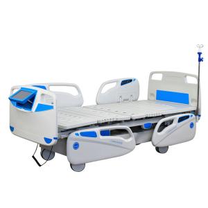 China Motorized ICU Hospital Bed 8function With Weighing Scale Electric Fine durable medical equipment patient hospital bed on sale