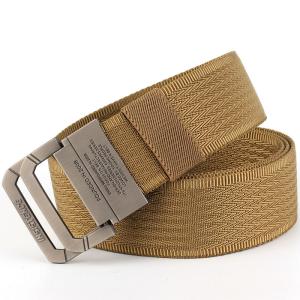 Nylon Fabric Web Belt 3.8cm Wide Zinc Alloy Double Ring Buckle Belt