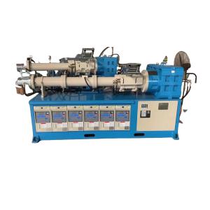 PLC Automatic Temperature Control Cold Feed Silicone Extruder / Rubber Extruder