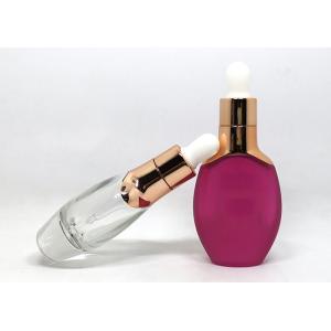 Empty Essential Oil Packaging 1 Oz Custom Color Frost Serum Bottle With Dropper