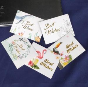 Cheap Hot Stamping Personalised Printed Cards 250gsm Paper Greeting Card With Envelope for sale