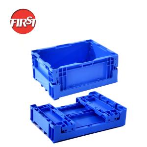 Foldable Plastic Food Crate with Internal Size 330*240*145mm and Customized Color