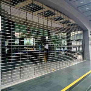 Powder Coating Storefront Security Grilles , Aluminum Roll Up Grille Security