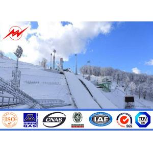 30m octagonal high mast pole for park lighting with lifting system