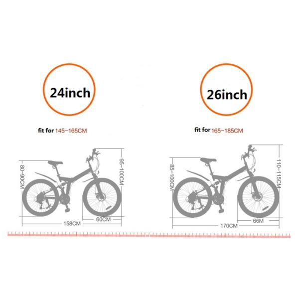 Modern Full Folding Aluminum Alloy Motiv Mountain Bike