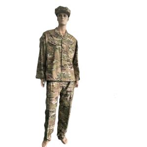 Nylon Cotton 50 / 50 Army ACU Uniform Set Customizable Camouflage Multicam ACU