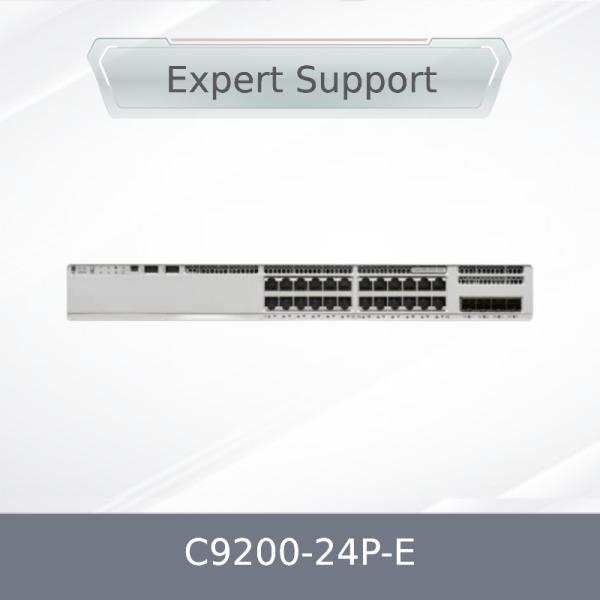 Quality Original C9200-24p-E 9200 Layer 2 Ethernet 24 Port Poe Network Switch with Qos Function wholesale