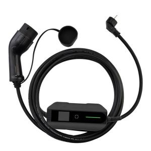 EU Mode 2 OEM 3.5kw 16A EVSE Level 2 Type 2 EV Charger Portable With Screen