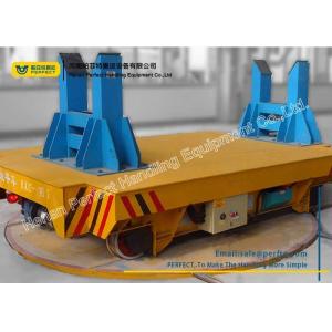 Rail Material Handling Turntable Cable Powered For Mud Slag Car Transportation