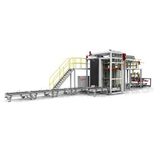 High Position De-Palletizer Empty Cans Unloading Grappier Machine