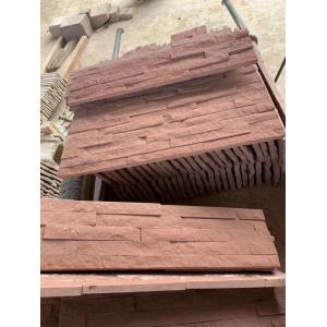 Frost Resistant Red Sandstone Wall Cladding For Exterior Background Veneers