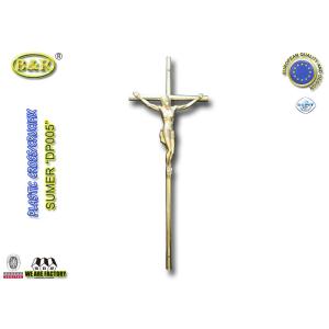 Size 37.5cm*14cm coffin decoration catholic plastic christ crucifixes Ref DP005 plasticos cruces con cristos