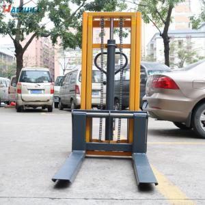 Double Mast Manual Forklift Stacker 1000kg 2500mm 33 Mm / Time Lifting Speed