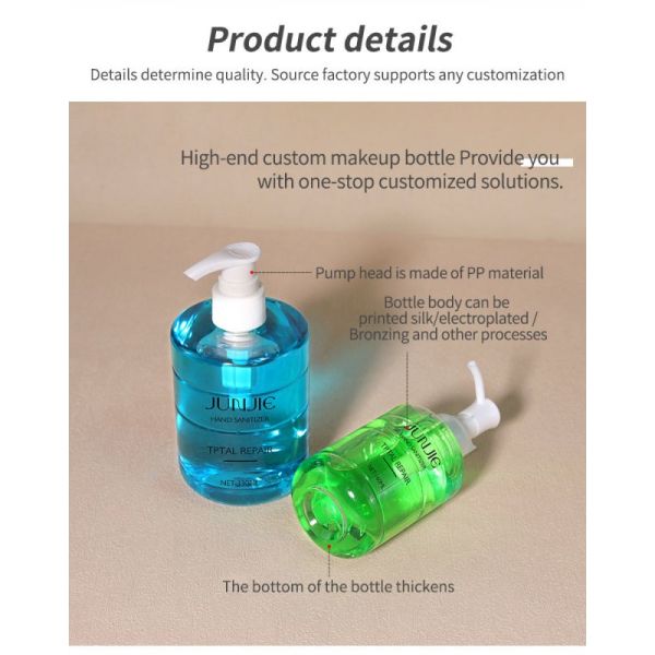 160ml 330ml PET Spray Bottle Luxury Empty Refillable Bottle With Pumb