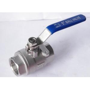 Screw Female Thread End SS304 Floating Ball Valve Heavy Duty Bear 1,000Psi
