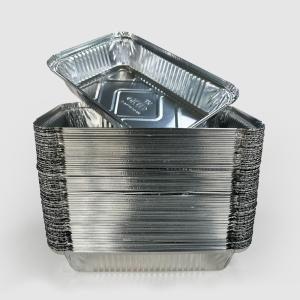 Aluminum Foil Food Storage Container with Paper Lid Environmental Friendly and