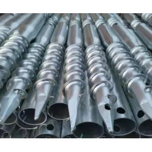 Q235B Galvanized Ground Screw Screw Helical Pile for Solar Energy System Roadway
