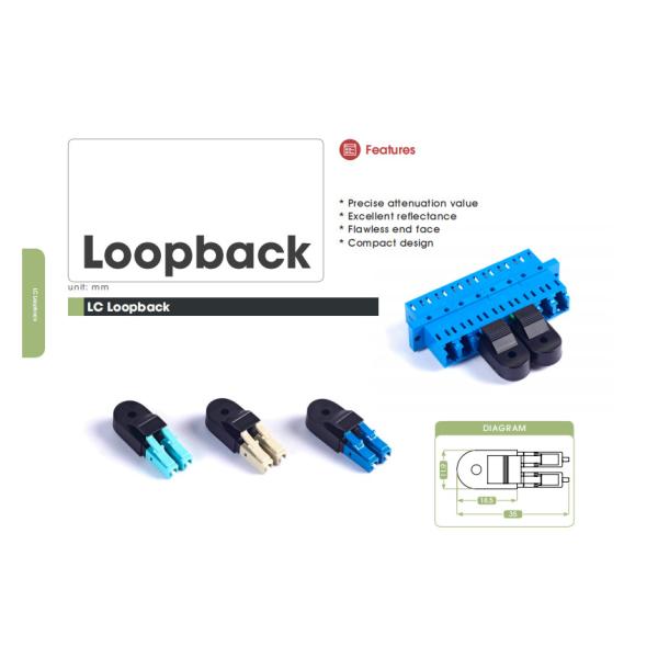 Quality LC Loopback Multimode MPO Connector Female MTP Fiber Optic Loopback Patch Cord wholesale