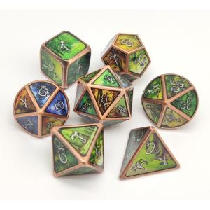 Luxury Themed Mini RPG Dice Sets Neat Sharp Edges For Shadowrun