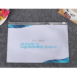 Zipper Slider Clear Pvc Bag For toothbrush bag, Stationery Ruler Set Packaging