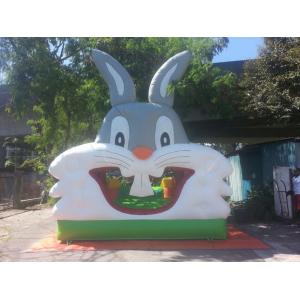 Cheap Rabbit Inflatable Bouncer Castle With Slide 6x3.5x2.5m for sale