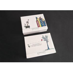 Colorful Pattern Printing Rigid Box With Lid Booklet Books Packaging Sliding