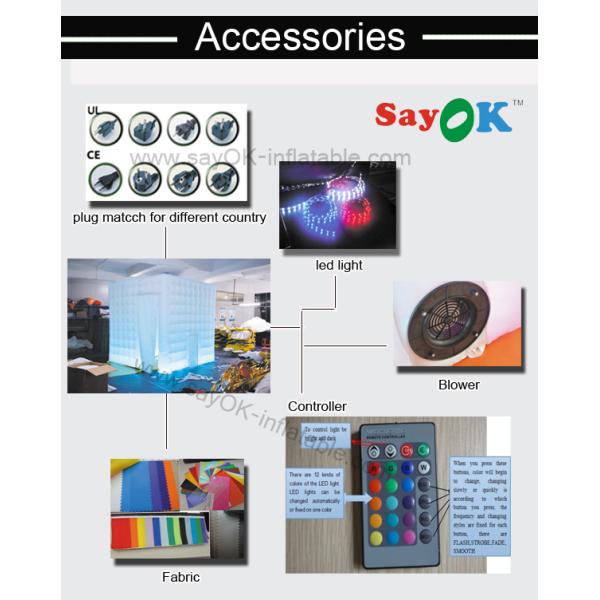 Inflatable Photo Booth Rental 17 Colors Changeable Inflatable Party Photo Booth Wall For Take Picture