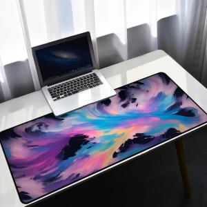 100% Eco-friendly Rectangular Rubber Pad for Gaming Customized Neoprene Desk Mat