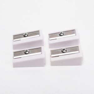 white Transparent 13mm 65Mn 1 Hole Pencil Sharpener PS