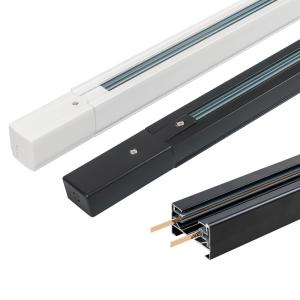 1 Meter Light Track Rail , 2 Wire / 4 Wire Aluminum Led Track With Connector