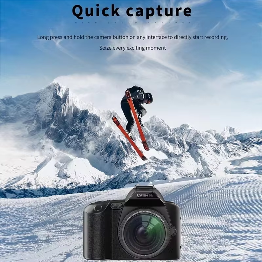 4k Digital Camera Dual Video Vlog Wifi CCD Camera 64MP 16x Zoom 3.0'' Touch