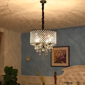 Modern Chandelier Ceiling Lighting with Crystal Lampshade Lighting Dining room