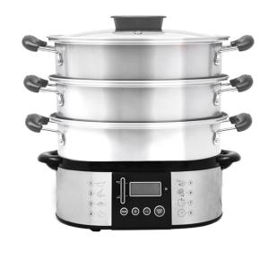China High Power Auto off Multi-Function External water 11L Digital Stainless Steel Steam Cooker XJ-5K118 on sale