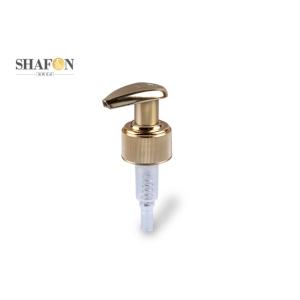 Gold Ribbed 24 410 Plastic Pump Dispenser With Plating Process Customized Design