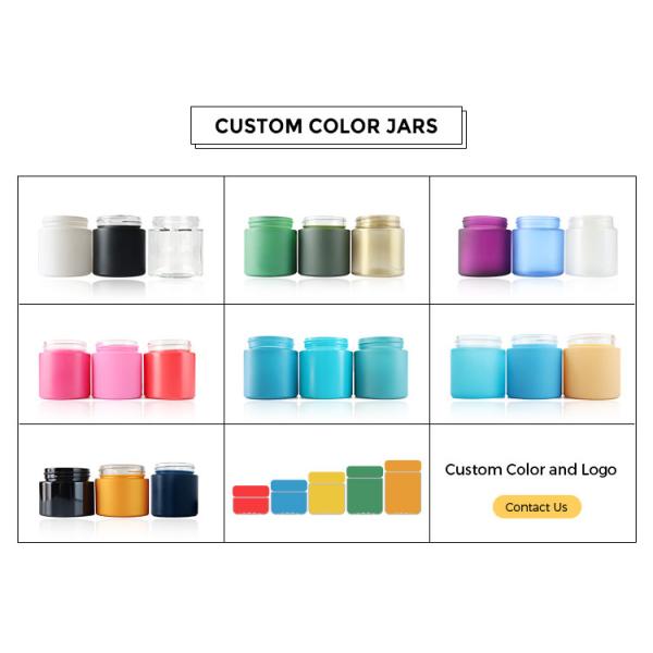 90ml 3oz Capacity Glass Weed Jar with Child Resistant Screw Cap