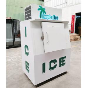 Slanted Solid Door Bagged Ice Merchandiser