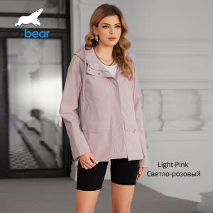 Moderate Style Ultra Thin Cotton Utility Jacket Women's Short Length