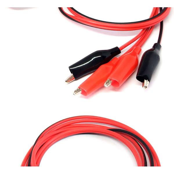 12v Double Ended Black Red Electrical Test Leads Jumper Wire Alligator Crocodile Clips Cable