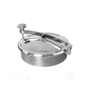 SS304 SS316L Circular Manhole None Pressure Sanitary Tank Hatch Covers