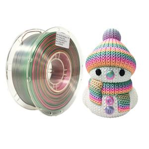 PINRUI Rainbow PLA Silky PLA 1.75mm 1kg Multi-color PLA Color Gradient Filament