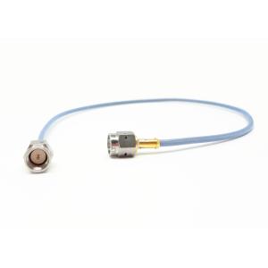 RF Custom Microwave Coax Cable Assemblies Au Plated 50Ω Impedance