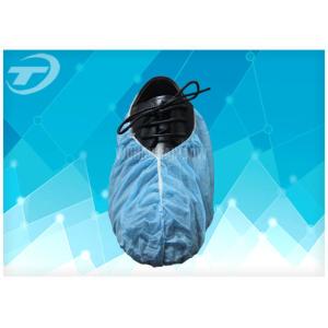China Non Skid Disposable Shoe Covers SPP Fabric With Anti - Slip Sole , Ce Certified on sale